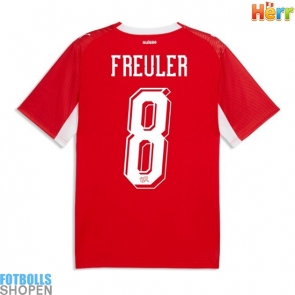 Billiga Schweiz Remo Freuler #8 Hemmatröja VM 2026 Kortärmad